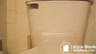 Plastic container creamy poop