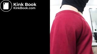 Hot teen shits in her panties