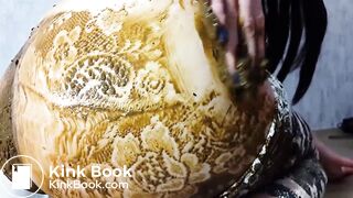 Shit Through Lace Leggings