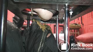 Loose scat eating from domina