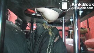 Loose scat eating from domina