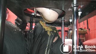 Loose scat eating from domina