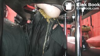 Loose scat eating from domina