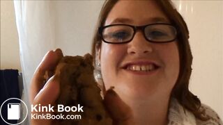 BBW smears shit on hair and sweater