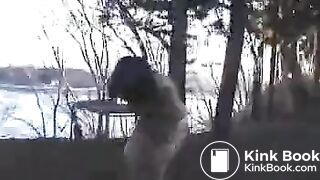 Japanese Girl Poops in Man's Mouth Outdoors