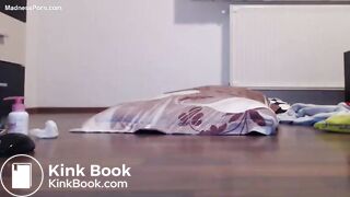 Cute teen with shit stained dildo