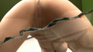 Pantyhose poop - video 4