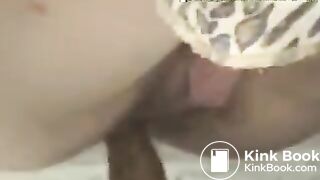 Blonde girl spied while pooping and smoking