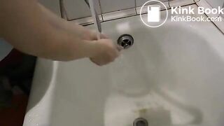 When toilet is closed