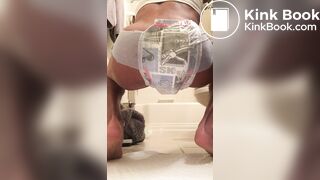 Hear me pooop in my diaper