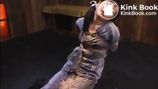 Asian Girl Deepthoat, Puke and Vomit