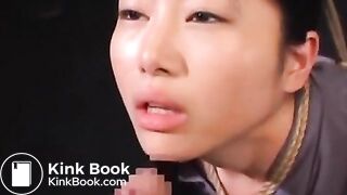 Asian Girl Deepthoat, Puke and Vomit