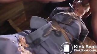 Asian Girl Deepthoat, Puke and Vomit