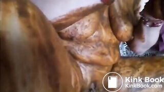 Shit loving girl - scat smearing slut babe