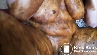 Shit loving girl - scat smearing slut babe