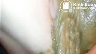 pussy fisted with Shit lube