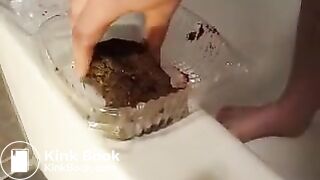 Scat shit masturbation