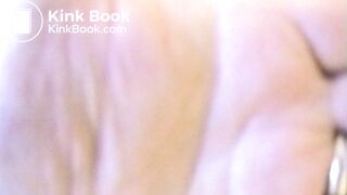 Nasty woman and man finger shit