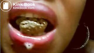 Shit collection shit eating ebony