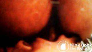 I actually got the poop in his mouth this time