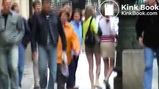 SLP Sandra and Jeany shitting panties in public