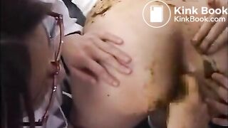 Doctors smell and taste a patient's enema