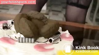 ... - Pooping hot milf. (lot of shit)