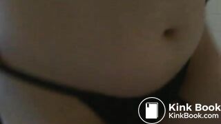 young blond poops in toilet