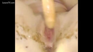 Shit Covered Girl Pleases Herself