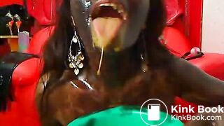 Ebony Scat Eating Webcam