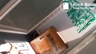 Petite Asian shitting