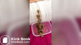 Girl has a nice shit