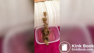 Girl has a nice shit