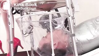 Woman uses slave as a personal toilet