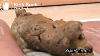 Pervert Girl Shitting on Magazine