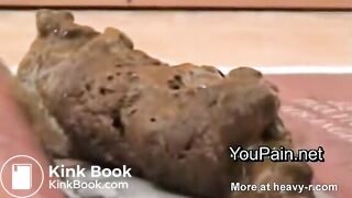 Pervert Girl Shitting on Magazine