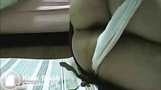 Drunk Japanese pooping near her panties