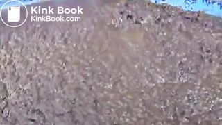 Brunette hottie taking a scat bath