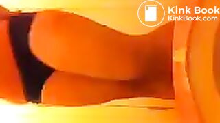 Hot girl taking a shit close up