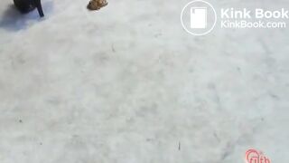 Rich Japanese teen shitting in public