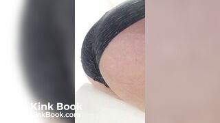 Scat over the bath in panties