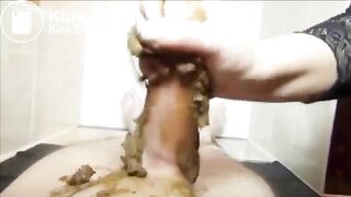 chubby milf shits on husband