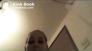 girl decorating herself