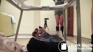 feeding a masked slave