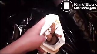 Cute lesbians play with shit