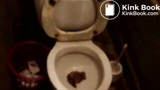 russian girls eat shit from school toilet (real footage)