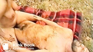 Filthy outdoors 3some mmf with puking