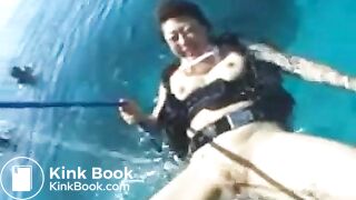 Poop and fisting under whater