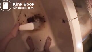 Nice titties, pretty eyes and hot shit running down her legs