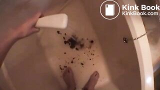 Nice titties, pretty eyes and hot shit running down her legs